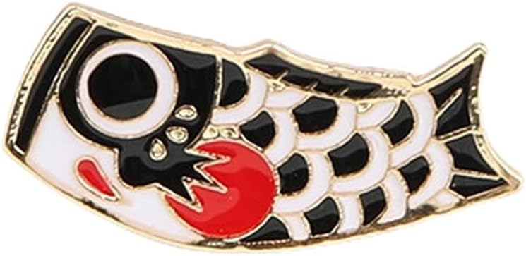 Koi Brooch Cartoon Cute Carp Wild Retro Buckle Big Pin Accessories