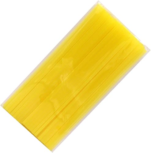 200 pajitas de colores para beber, pajitas decorativas para cumpleaños, bodas, cócteles, fiestas (amarillo)