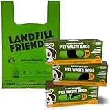 Doggy Do Good Poop Bags for Dogs (90 Ct), Easy Open Dog Poop Bags Single Roll, Certified Home Compostable