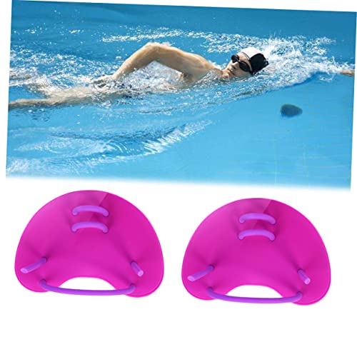 Sosoport Luvas De Natação Rosa Para Adultos Remos De Mão Para Natação Para Homens Acessórios Remos P