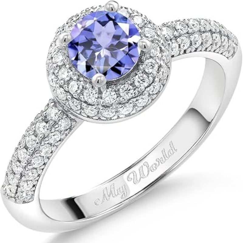 Multi-Shape Birthstone King Custom Engagement Ring 925 Sterling Silver/10K/14K/18K Gold Promise Anniversary Engraved Luxury Ring for Women