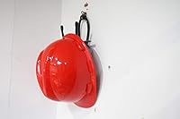 Vista 7 de Soporte ajustable de acero para cascos, soporte de pared para casco de bomberos de bomberos, soporte de montaje en pared, gancho portátil