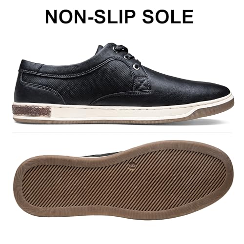 Image of Jousen Men's Fashion Sneakers Classic Retro Casual Shoes for Men Breathable Business Dress Sneaker