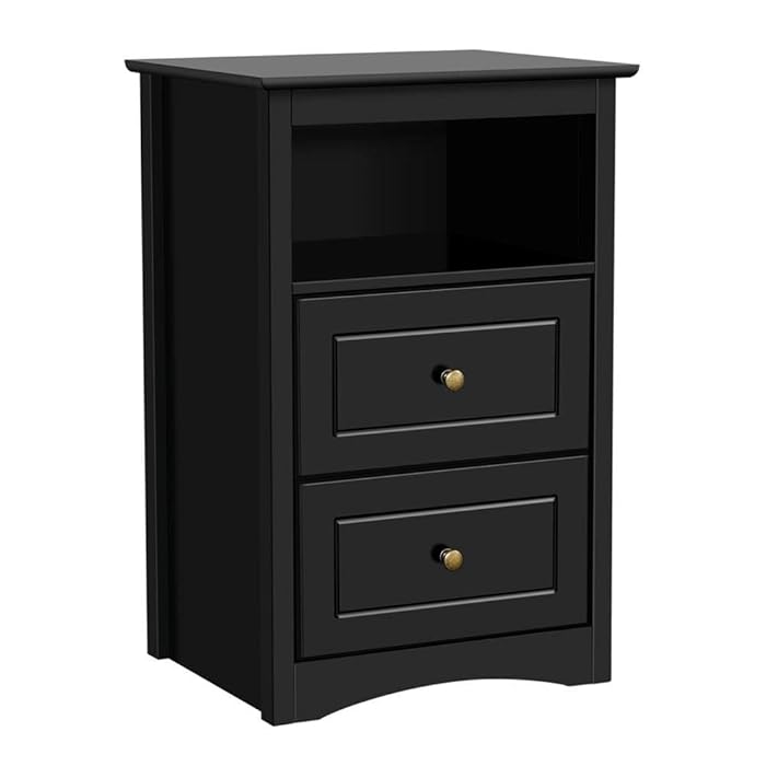Buy Yaheetech Bedside Table Black Bed Sofa Side End Table