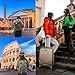 [Pack 2] tag8 Rome Smart Bag Luggage tag |Trendy Luggage tag ID Identification Fashionable Digital Name tag | Airline Compliant, SITA World Tracer Code Enabled | Travel Gift idea, Collectible