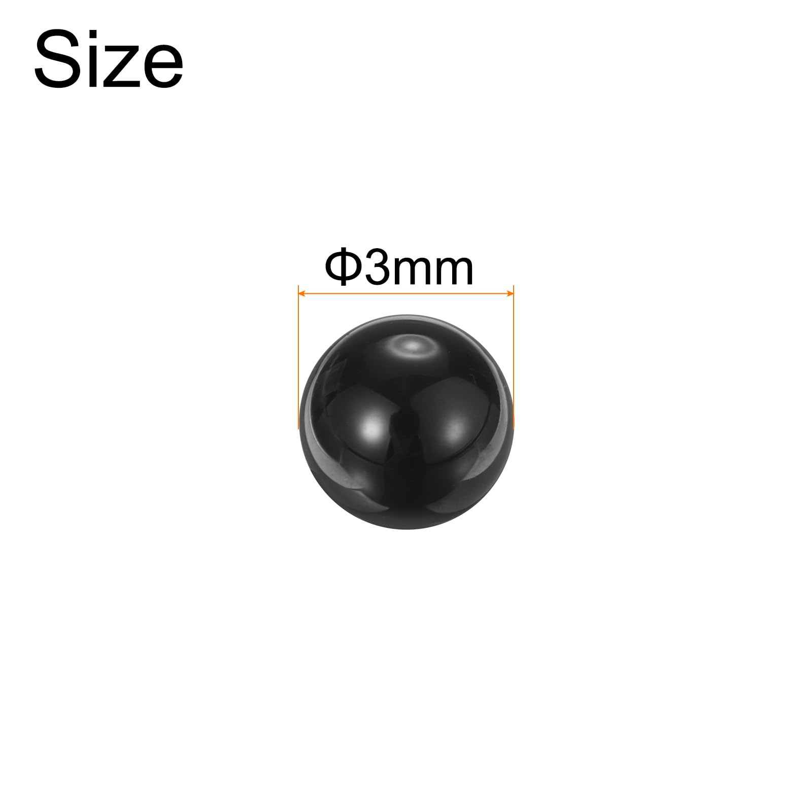 QUARKZMAN 20 sztuk 3mm ceramiczne kulki, kulki ceramiczne z azotku krzemu Si3N4 precyzyjne G5