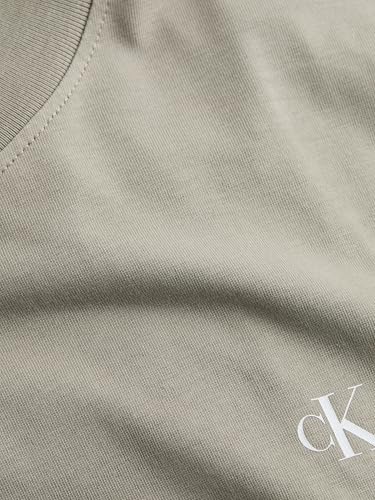 Calvin Klein Herren T-Shirt Kurzarm Painted Tee mit Rundhalsausschnitt, Beige (Laurel Oak), M – Ansicht 5