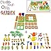 Grow Your Own Little Garden Toy Building Playset - Growing Vegetables Farming Educational Activity for Kids - Includes Plastic Gardening Tools, Crops, Fruits, and Accessories (96 Pieces)