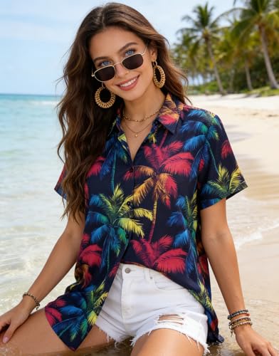 Button Down Hawaiian Shirt for Women at ASPEMPDB Code - Image 6