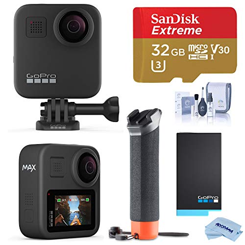 GoPro MAX Waterproof 360 Camera with Touch Screen, 5.6K30 UHD Vid...