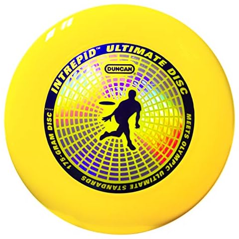 Duncan Intrepid Ultimate Competition Disc, 175g Precision Weighted Flying Disc, Yellow Cover