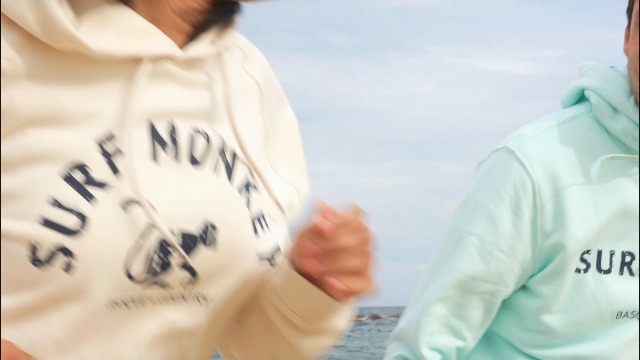 Surf Monkey - Sudadera Con Capucha Ecológica Para Hombre/Mujer - Algodón Orgánico GOTS