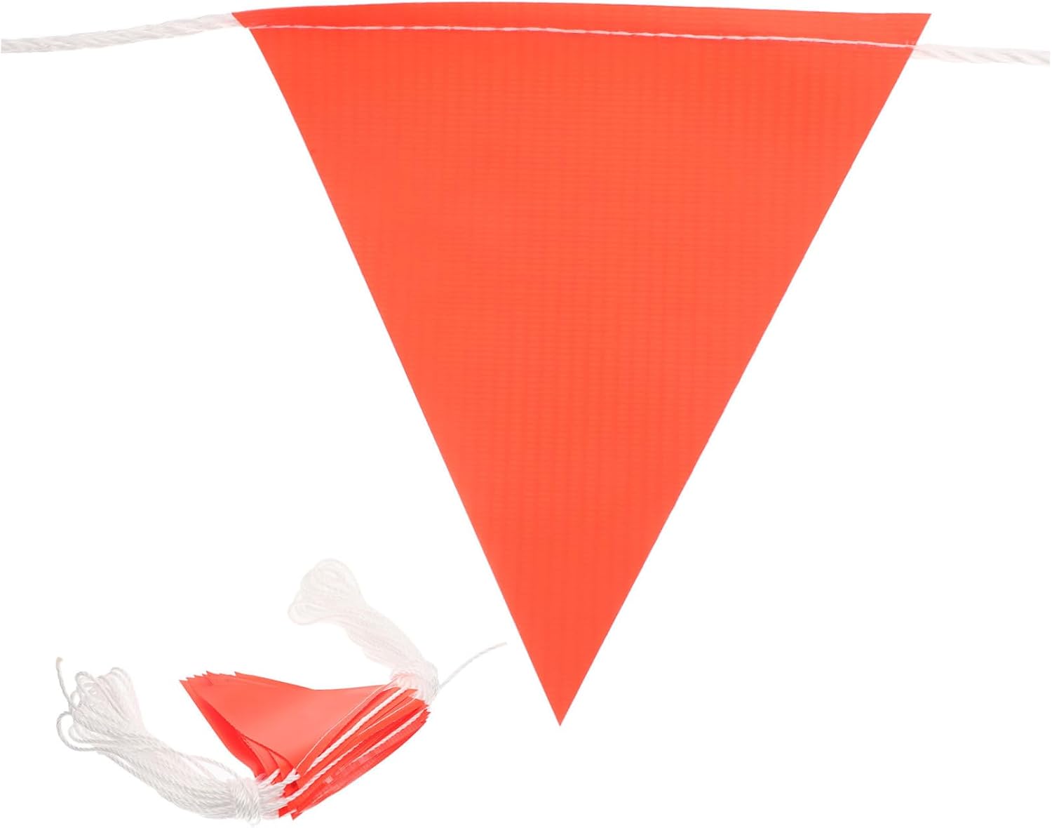 MAGICLULU 1 String High Visibility Safety Flags Warning Flags for Construction Sites Lightweight and Weather Resistant for Outdoor Use and