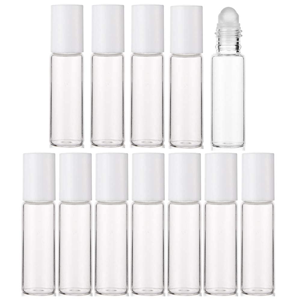 hunky dory 100pcs 10ml transparent plastic unbreakable empty refillable bottles for essential oil, costemic tools, travel use.