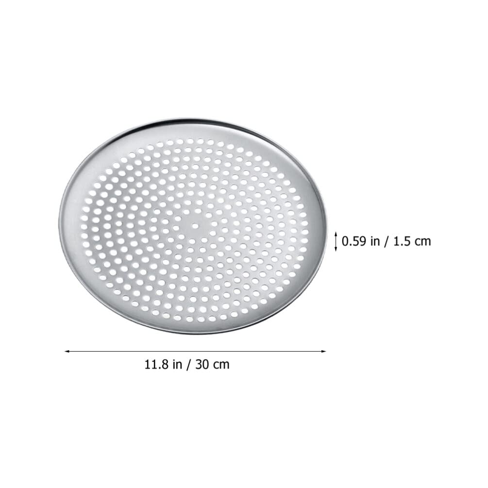 Luxshiny Pizza-Pfannennetz Aus Alu – Antihaftbeschichtet Für Ofen & Grill (33x33 Cm)