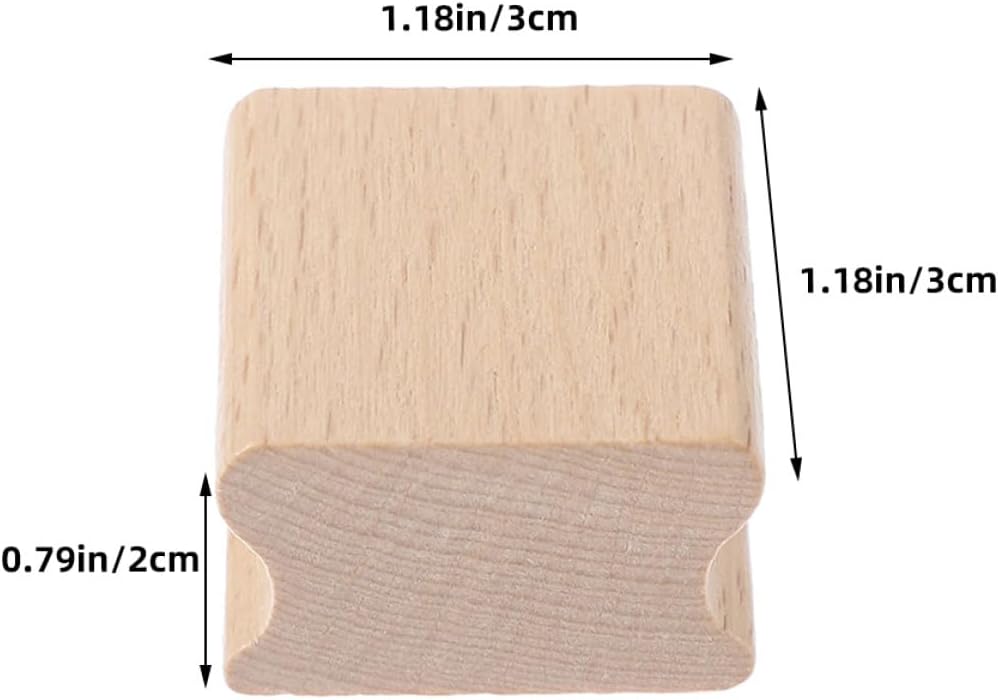 12pcs Grooved Beech Wood Stamp Blocks for DIY Carving Wooden Stamp Making Scrapbooking Craft Supplies 30x30x20mm