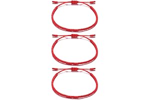 Handmade Red String Bracelet Kabbalah Lucky Protection Matching Bracelets for Couple Lover...