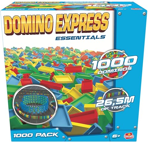 Goliath - Domino Express –Pack Recharge 1000 Dominos Multicolores – Set de Dominos pour Enfants dès 6 Ans – Jeu de Construction, Parcours, Cascade et...
