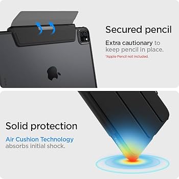 Spigen iPad Pro 11インチ ケース (ブラック) Amazon.com: Spigen for iPad Pro 11 inch Case M2 4th