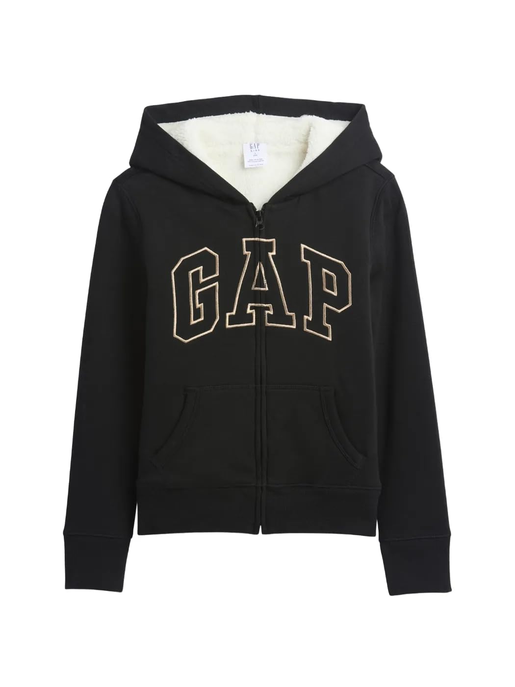 GAP Girls' Logo Sherpa Heritage Full Zip