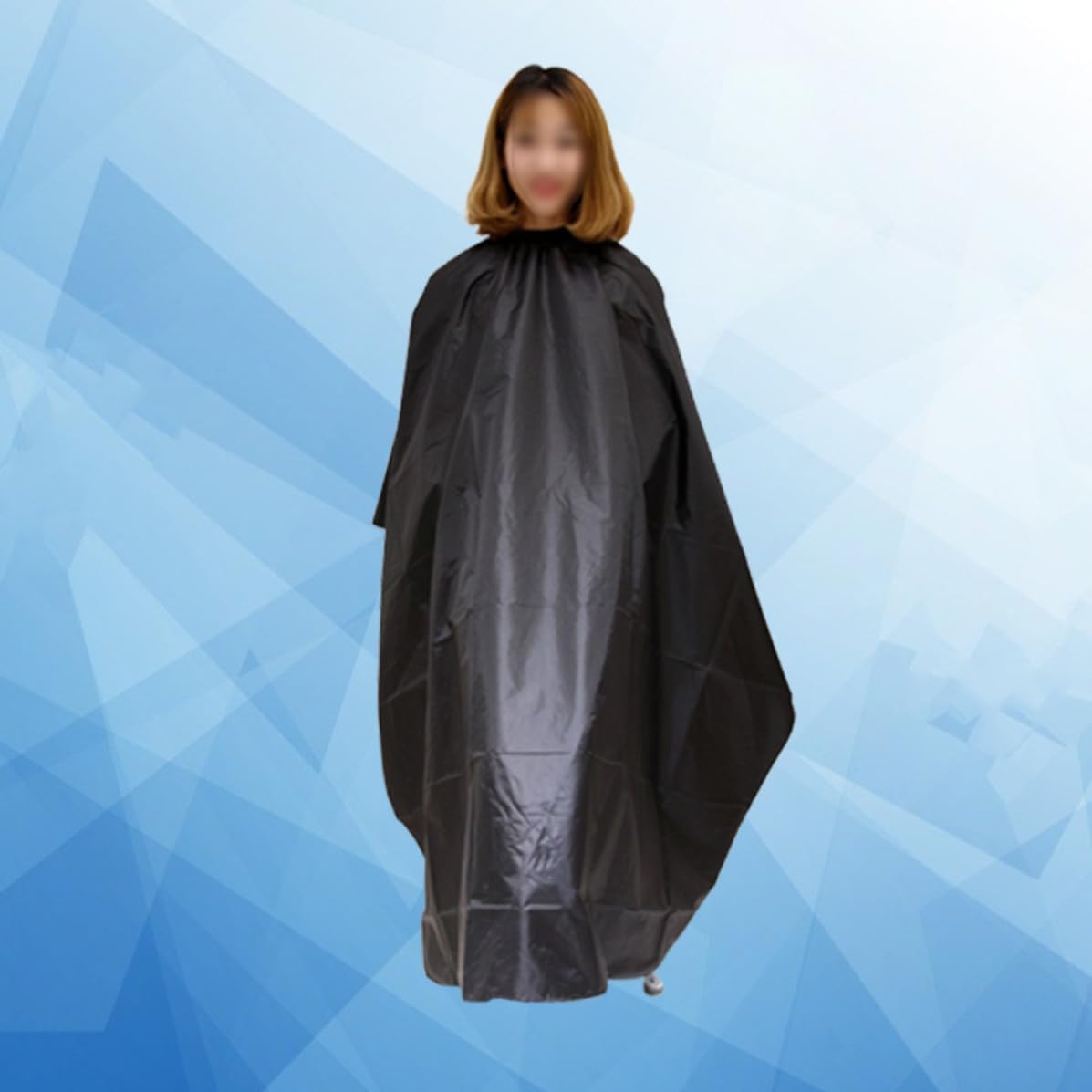 Vaguelly Waterproof Haircut Cape for Adults, Black Polyester Hairdressing Cloth with Comfortable Design, for Salon Hair Cutting and Hair Dyeing Sessions Random Color