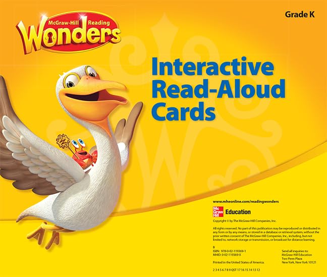 Reading Wonders Interactive Read-Aloud Cards Grade K (ELEMENTARY CORE READING)