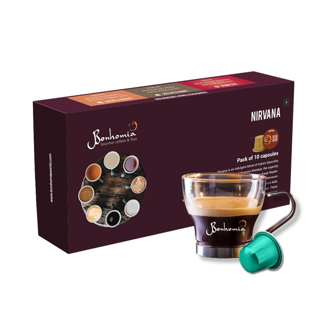 Bonhomia Nirvana Espresso Pods - Intensity 7/10 | Nespresso Compatible | Medium Dark Roast | 100% Specialty AA+ Beans | Aluminum Capsules (B08J7GLGXK) Amazon Price History, Amazon Price Tracker
