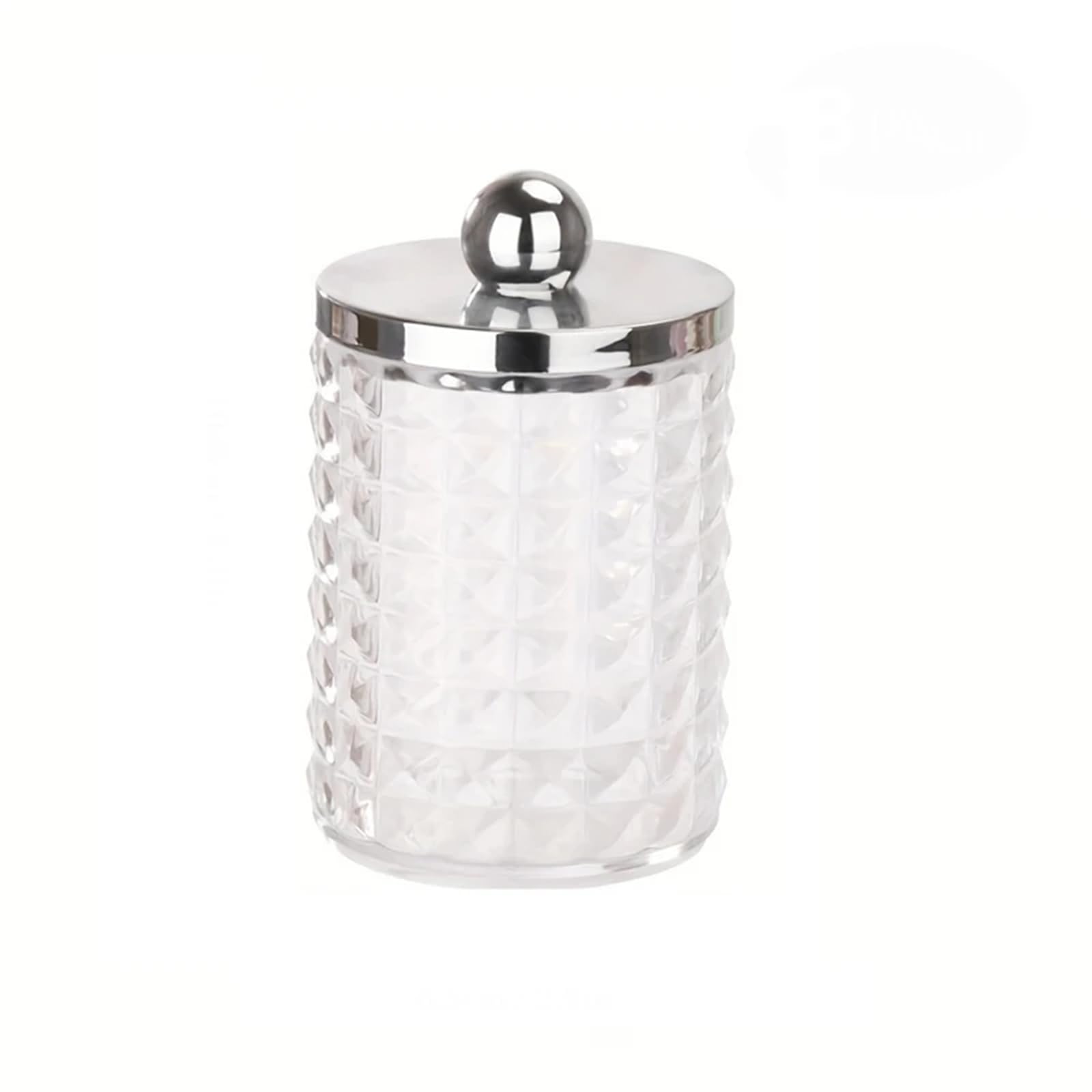 AHUFGN Cotton Pad Holder 1/2/3 PC Plastic Cotton Swab Ball Pad Holder Storage Box 10 Oz Bathroom Organizer, Qtip Apothecary Jar Clear Container Dispenser(1pcs color3)