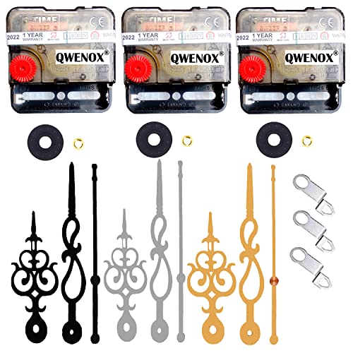 Image of A Product of SONAM Sweep & Silent Movement Machine for Wall Clock (Made in India 100%) (4 Black,Silver,Gold)