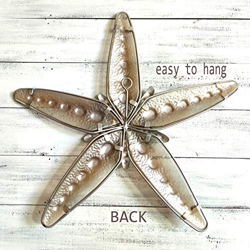 JOYBee Metal Fused Glass Starfish Wall Art Decor,Sea Life Nautical Home Decor,Wall Art13.25inch*12.75inch, Decoration For Garden,Home,Patio,Kitchen,Bathroom, Coastal Decorations - Image 7