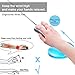 Silicone Gel Keyboard Wrist Rest Mouse Pad Wrist Support Cool Hand Pillow Cushion, Ergonomic, Heart-shaped Translucence (1pcs Blue Pad)