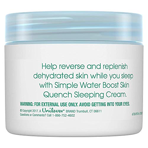 Simple Water Boost Skin Quench Sleeping Cream, 1.7 Ounce (Pack of 2) - Image 3