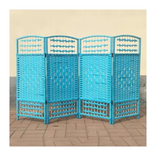 Paravent court pliant rotin tissé séparateur de pièce pliable bureau