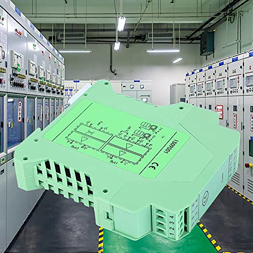 DC Isolator 4~20mA Module Isolator Transmitter Conditioner for Protect Equipment (One into Two Out 0-10V)
