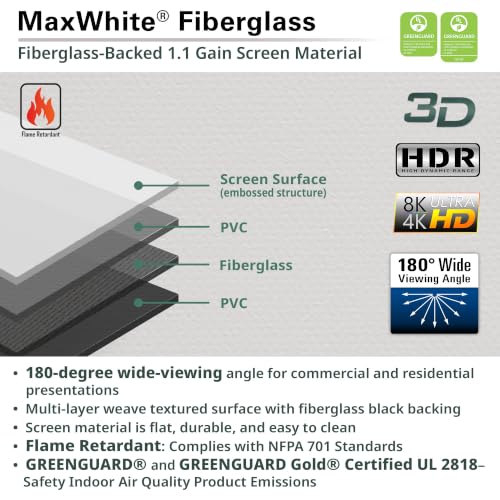 Image of Elite Screens VMAX 3 125 inch 16:9 Motorized Projector Screen VMAX125UWH3