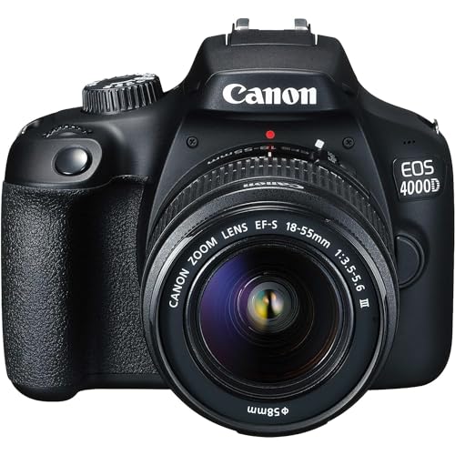 Canon EOS 4000D cámara DSLR con lente zoom 18-55mm miniatura 3