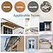 Awning for Door Entrance, Window Awnings Exterior with Aluminum Bracket, UV, Rain & Snow Protection, Durable Polycarbonate Canopy for Entrance, Balcony, Garage, Gray 60x120cm/24x47in