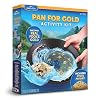 Blue Marble Gold Panning Kit for Kids - Learn to Pan for Gold, Includes Pay Dirt with Real Pyrite Specimens, Reusable Panning Pan, Vial, Tweezers & More