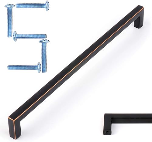 Miniatura 22 de KOOFIZO - Tiradores de gabinete de bronce aceitado, manijas de gabinete de bronce, paquete de 20, 3 pulgadas de hardware de bronce aceitado