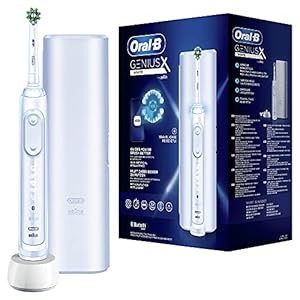 Oral-B Genius X Witte Elektrische Tandenborstel, 1 Premium Handvat Met Artificiële Intelligentie, 1 Opzetborstel, 1…