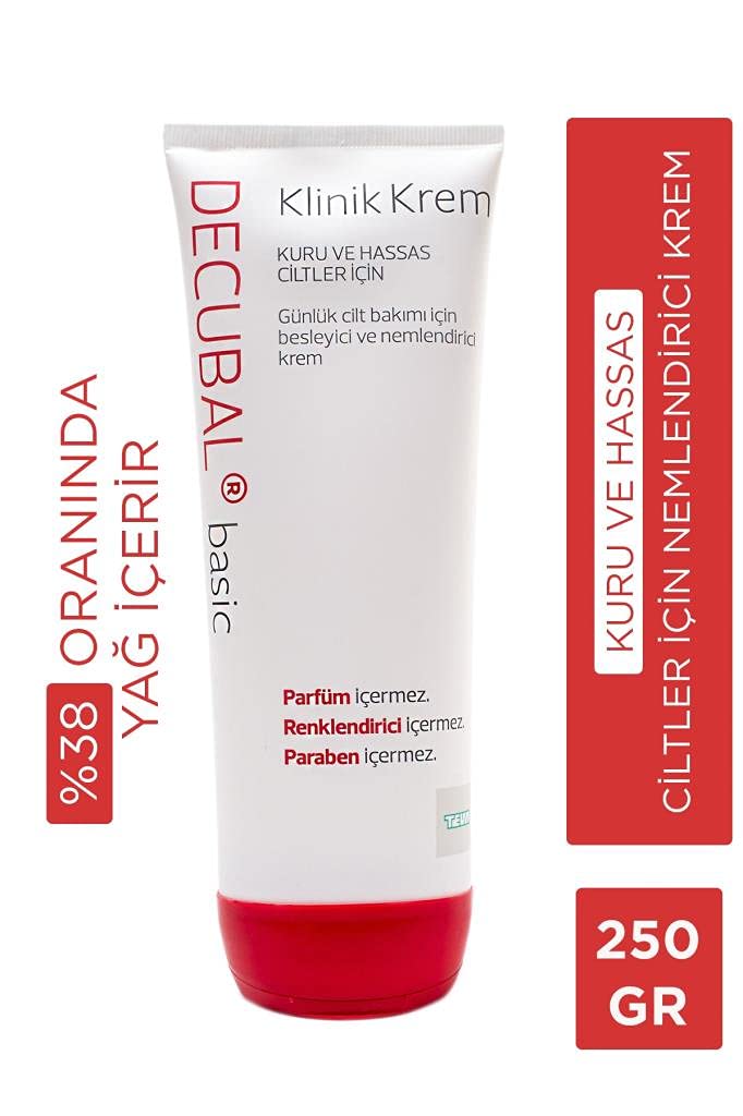 Decubal Kuru Ve Hassas Ciltler İçin Klinik Krem 250 gr