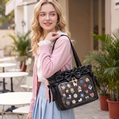 Bolso cruzado Kawaii Ita Bag con lazo y inserto miniatura 2