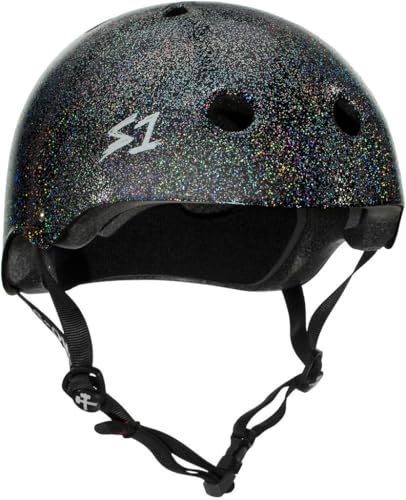 S-ONE Protection | Casco Mega Lifer Negro Lentejuelas | Talla M
