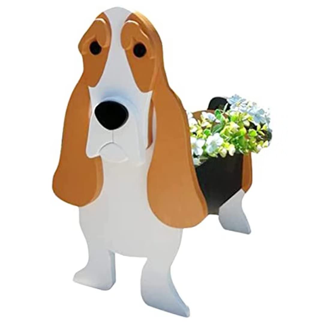 EIMOPE Cute Flower Pot Dog Planter, Garden Flower Planters Animal Shaped Flower Pot, Dog Plant Pots For Garden Flower Cactus Air Plants, Home Decor Gift — image 1