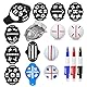 RiToEasysports Golfball-Marker, 12-teiliges Golfball-Marker-Ausrichtungskit 6-Ball-Liner-Vorlage 3-Ball-Line-Liner 3-Ball-Marker