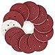 STEBRUAM 45 Stück Schleifpapier Set,150 MM Klett Schleifscheiben für Exzenterschleifer 6 Loch Meister Holz Holzwerkstoffe Spanplatte (Körnung P60)