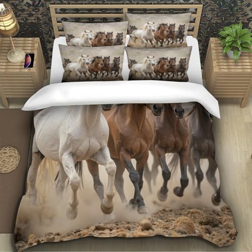 Parure de lit ours sauvage 3D de qualité premium microfibre durable