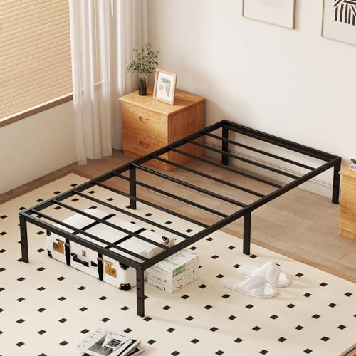 Minimalist 18 Platform Bed Frame, Heavy Duty Metal Bed, No Box Spring