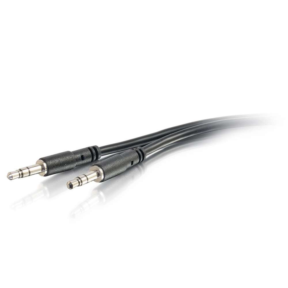 C2G 0.9m / 3ft Slim Aux 3.5mm Audio Cable - M/M, Audio Jack