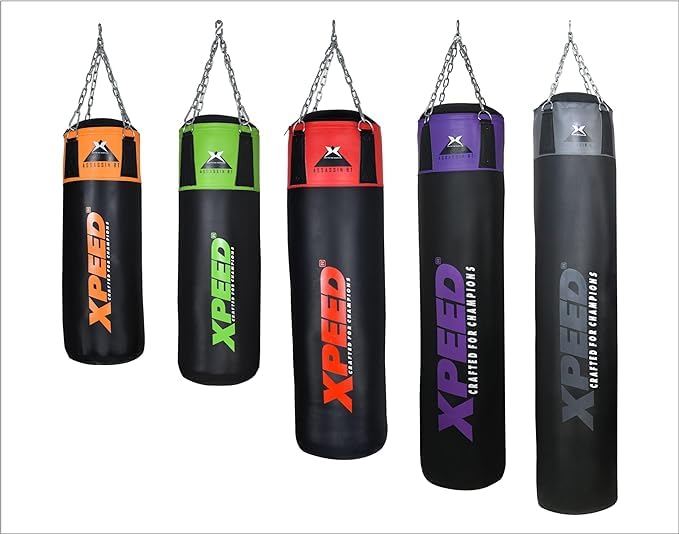 Xpeed PU Unfilled Punching Bag with Chain || Heavy Punching Bags for Boxing, MMA Sparring Punching Training with Rust Proof (Pack of 1) (Multicolor) (105cm) (B0CJ5LZSTM) Amazon Price History, Amazon Price Tracker